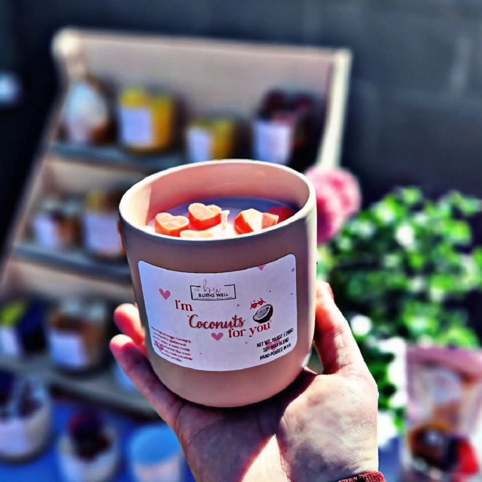 *Valentine's/Galentine's Ceramic Blush Candles 2024*