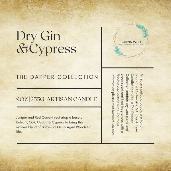 Dapper Collection Candle - Dry Gin & Cypress