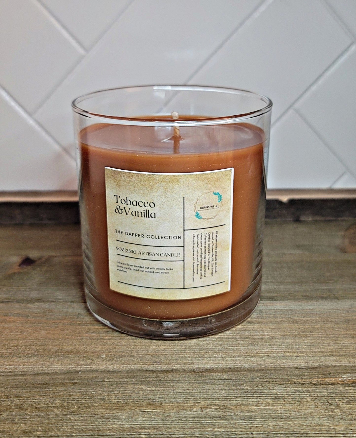 Dapper Collection Candle - Tobacco & Vanilla
