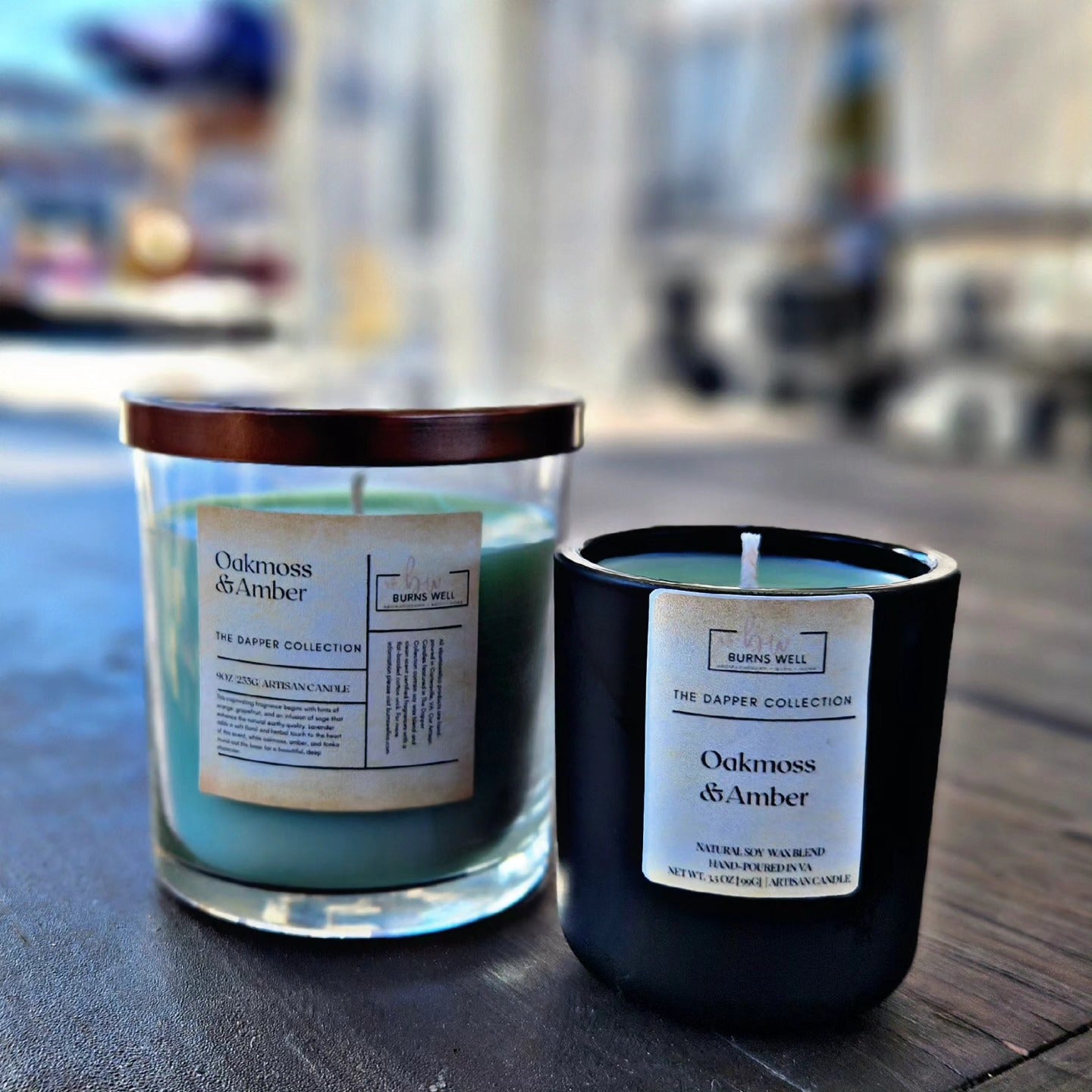 Dapper Collection Candle - Oakmoss & Amber