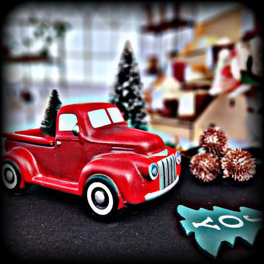 2-n-1 Red Holiday Truck Wax Warmer & Hot Plate