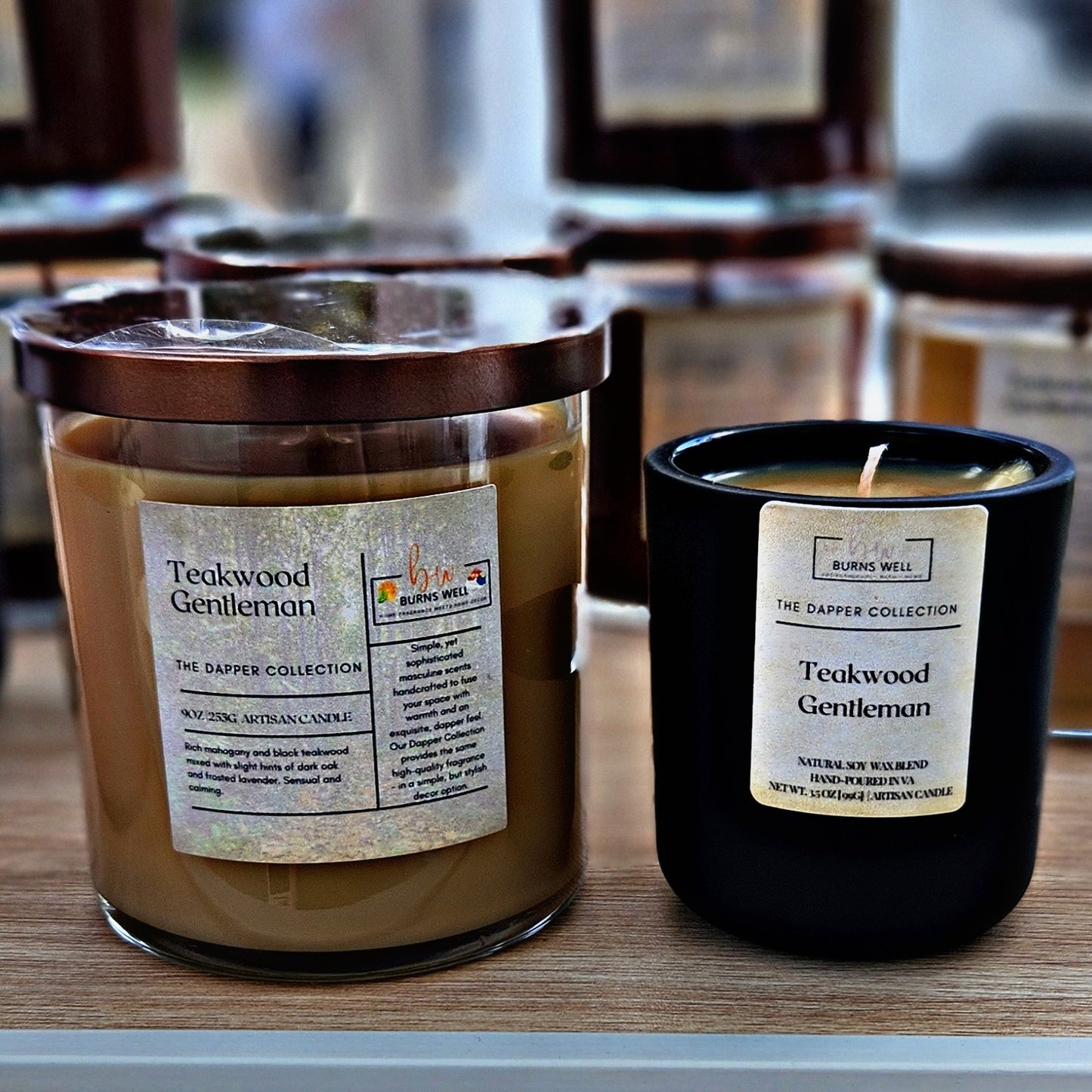 Dapper Collection Candle - Teakwood Gentleman