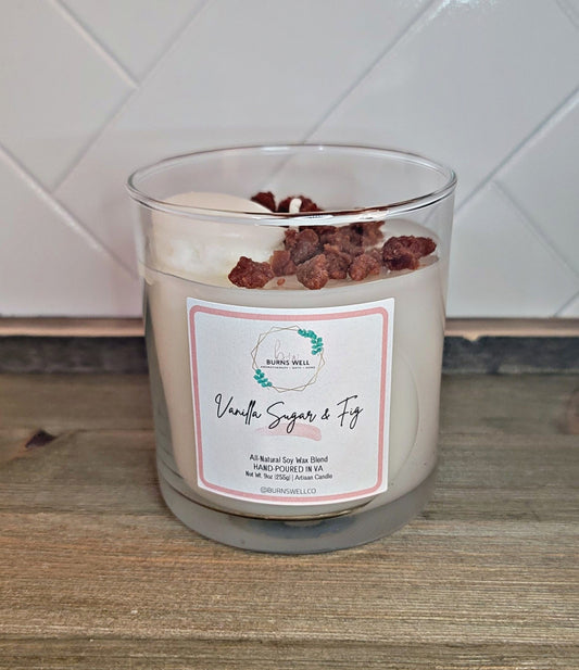 Candle - Vanilla Sugar & Fig | Elegant, Chic Scent